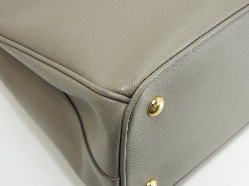 Prada Borsa Tote Galleria MM Saffiano Grigia con Tracolla @58/Q173
