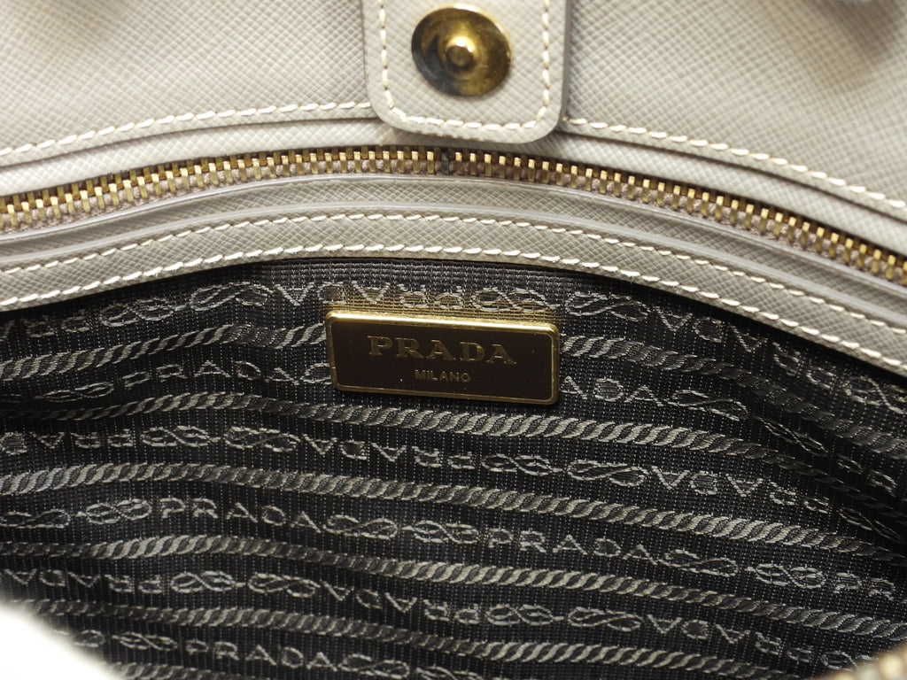 Prada Borsa Tote Galleria MM Saffiano Grigia con Tracolla @58/Q173