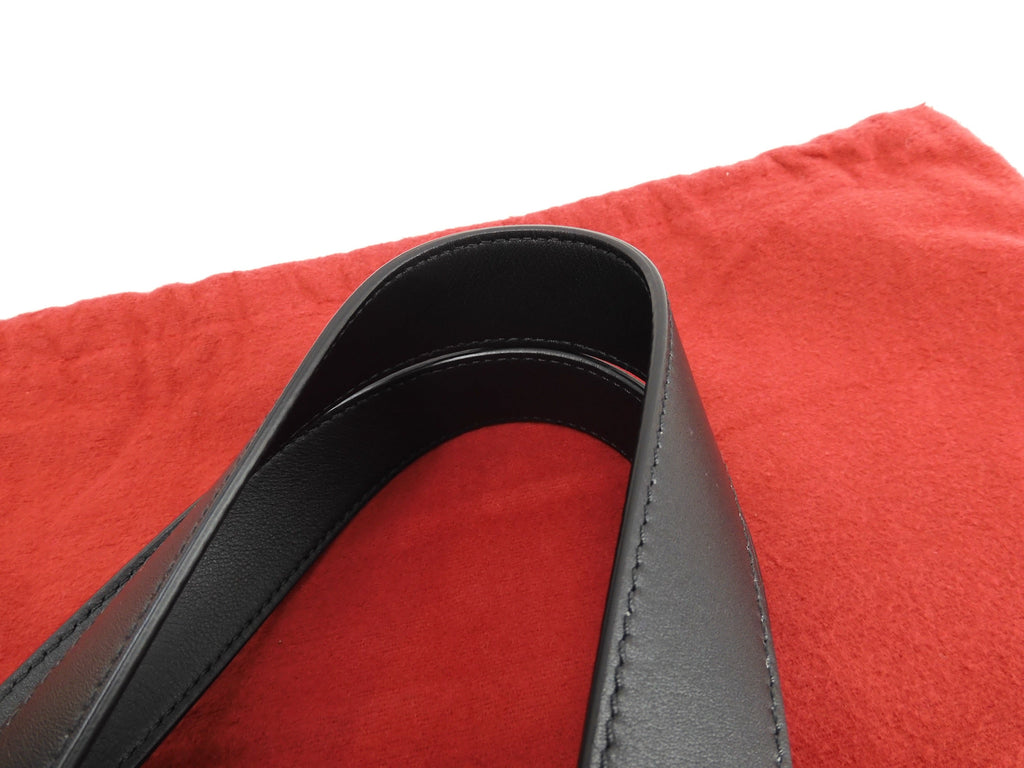 Valentino borsa tote da uomo VLTN in pelle nera con tracolla, come nuova @ 10