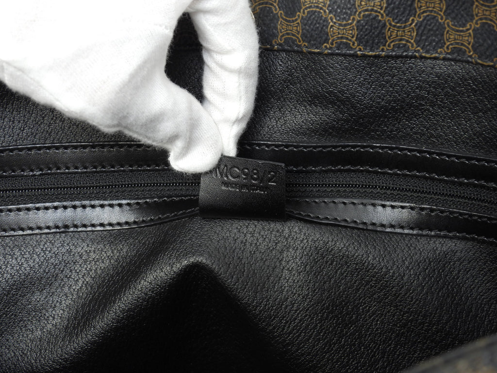 Borsa a tracolla Celine Macadam Triomphe nera Shopping Bag in ottime condizioni2@MC98/2 2