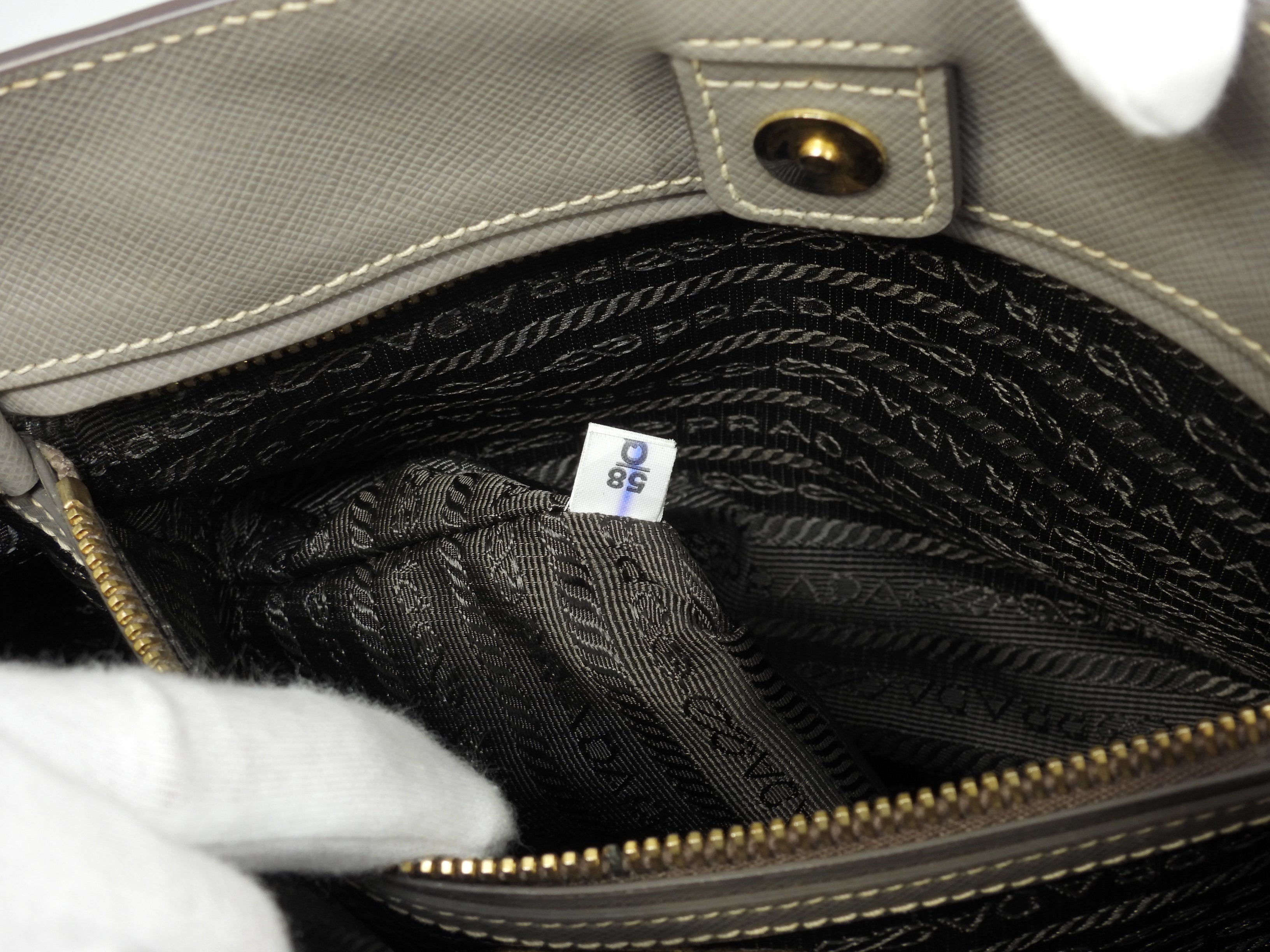 Prada Borsa Tote Galleria MM Saffiano Grigia con Tracolla @58/Q173