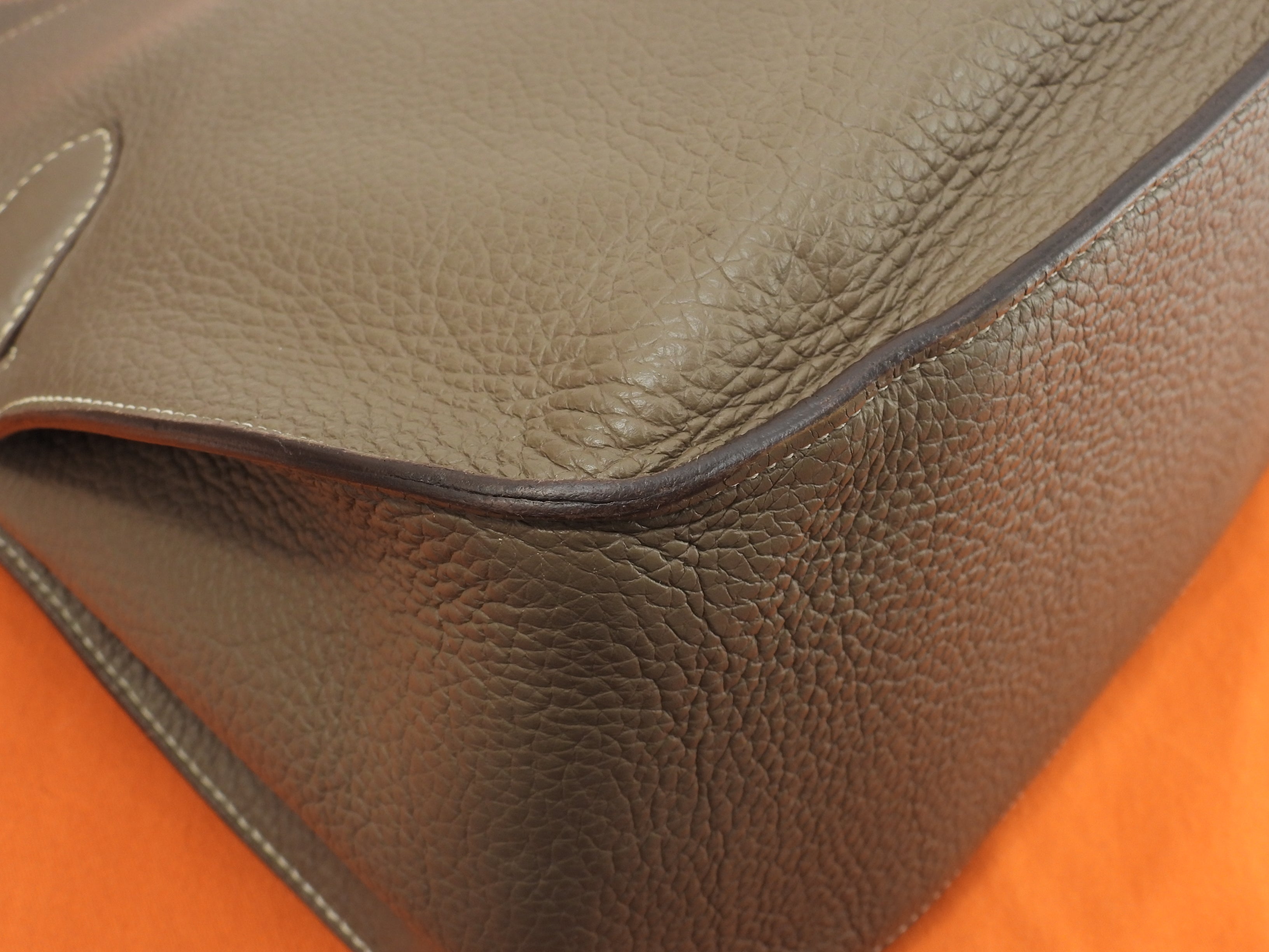 Hermes Gypsiere 37 in Taurillon Clemence, colore Etoupe, borsa a tracolla, cross-body, in ottime condizioni, @□N 4