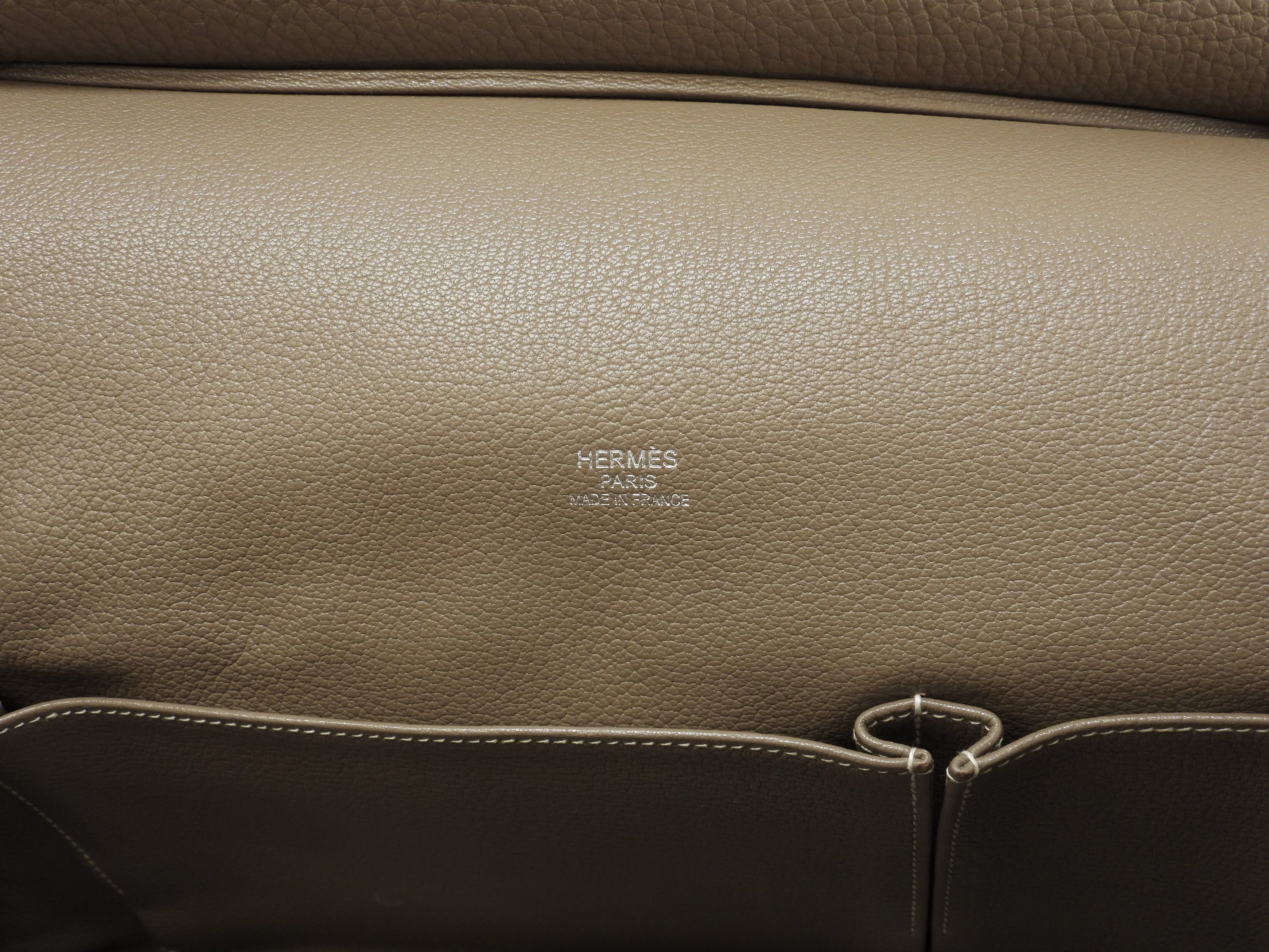 Hermes Gypsiere 37 in Taurillon Clemence, colore Etoupe, borsa a tracolla, cross-body, in ottime condizioni, @□N 4