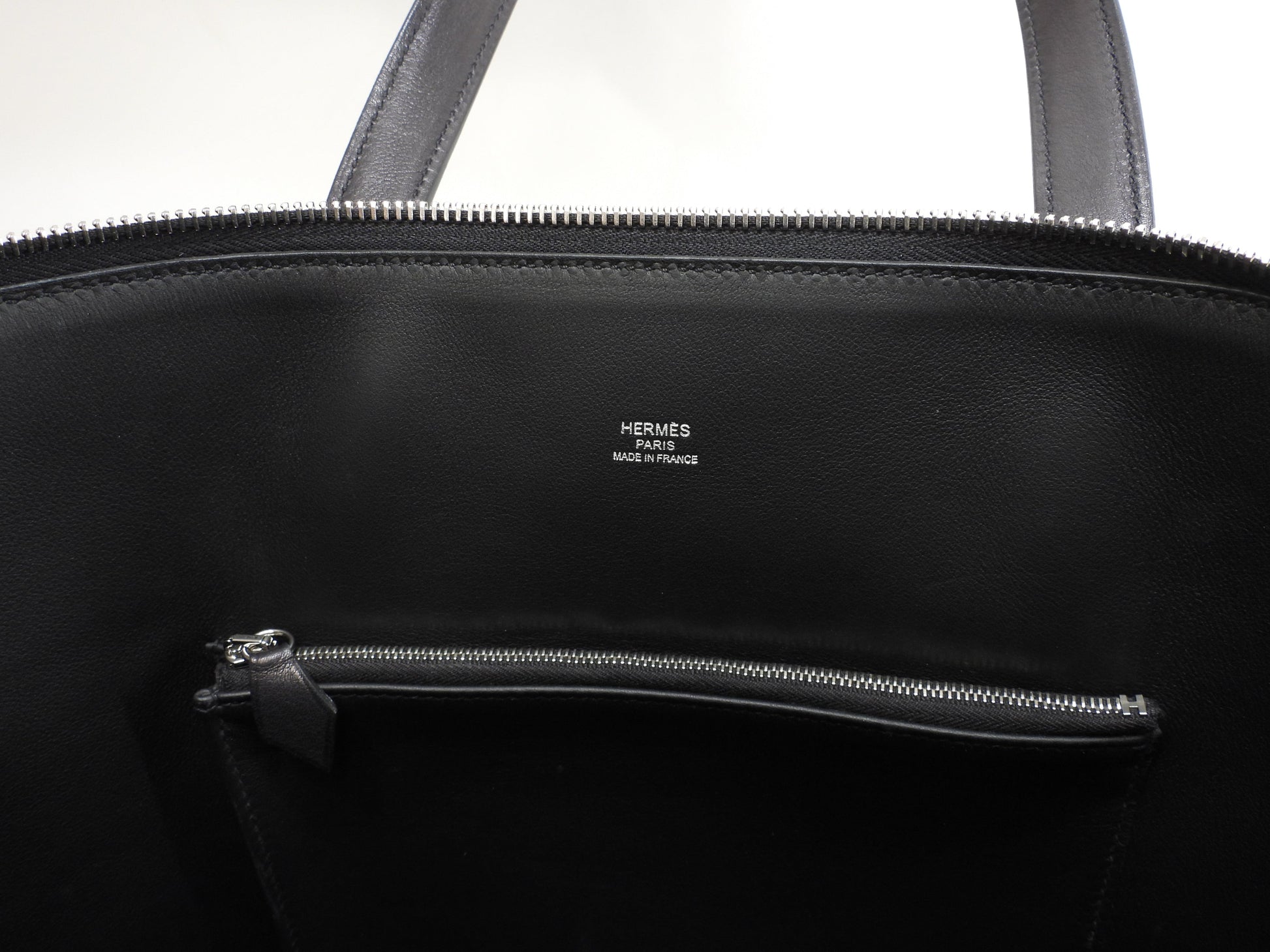 エルメス トランザット ヴォーエヴァーカラー 黒 ハンドバッグ トートバッグ@D