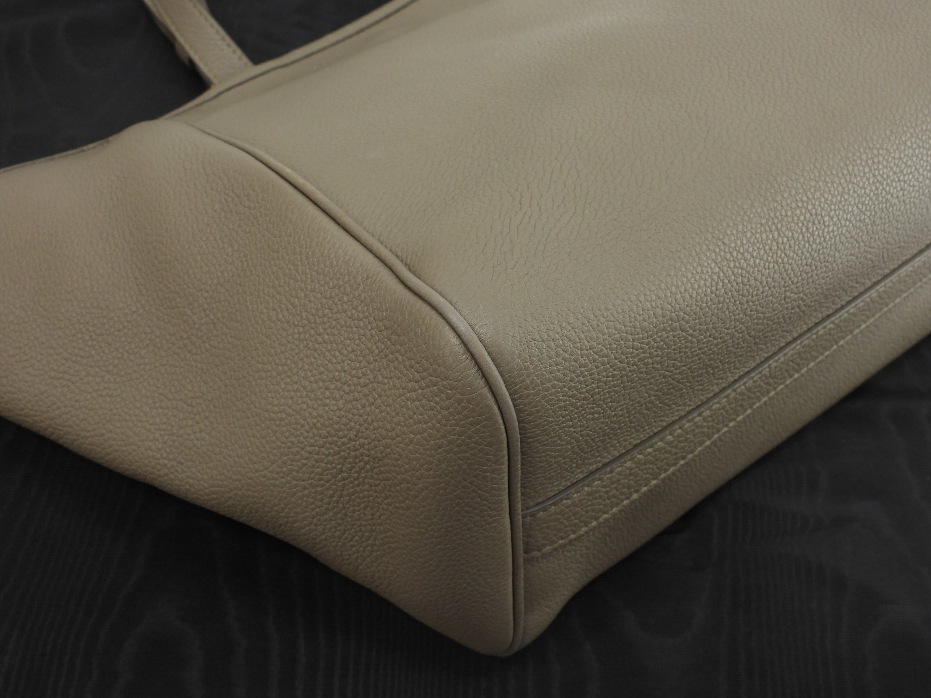 Celine Folded Cabas Small pelle grigio mini tote bag borsa a mano@S-SL-4280