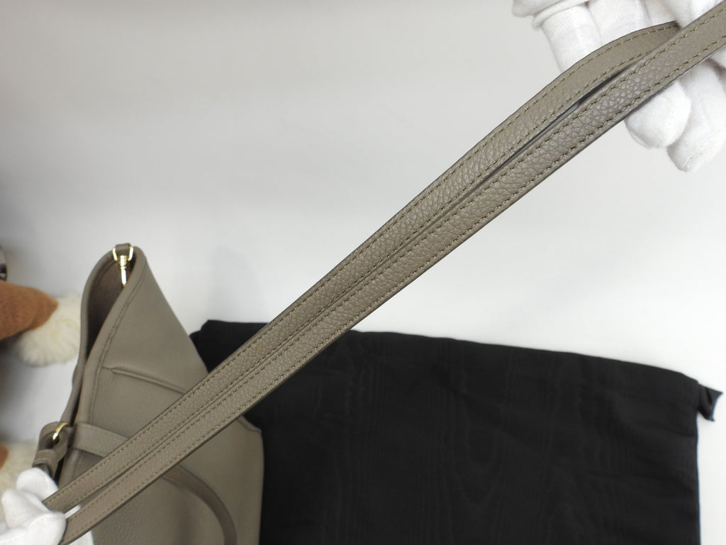 Celine Folded Cabas Small pelle grigio mini tote bag borsa a mano@S-SL-4280