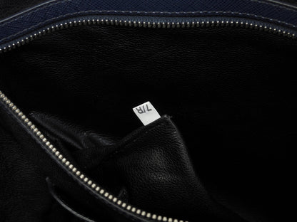 Cartella Prada con tracolla Saffiano blu borsa documenti astuccio documenti, ottime condizioni@7/R164