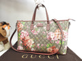 Borsa tote con manici Gucci Blooms Soft GG grigia floreale, in condizioni eccellenti@ 5