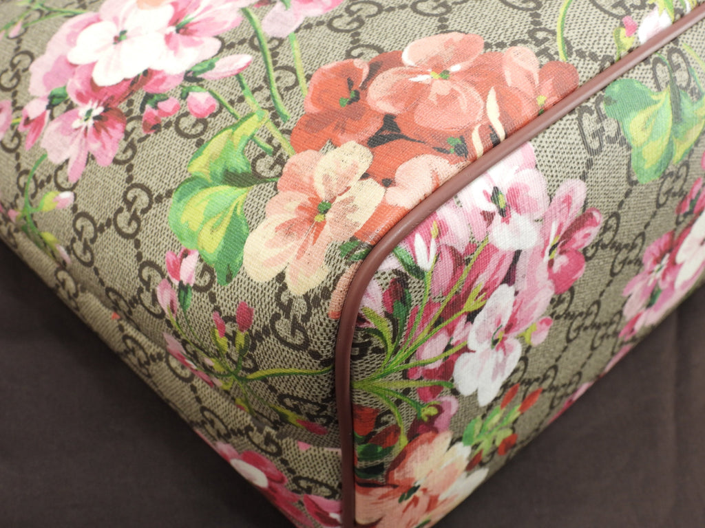 Borsa tote con manici Gucci Blooms Soft GG grigia floreale, in condizioni eccellenti@ 5