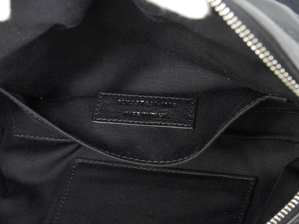 Saint Laurent marsupio City in pelle nera, edizione limitata, borsa a tracolla con borchie, condizioni eccellenti @ 1