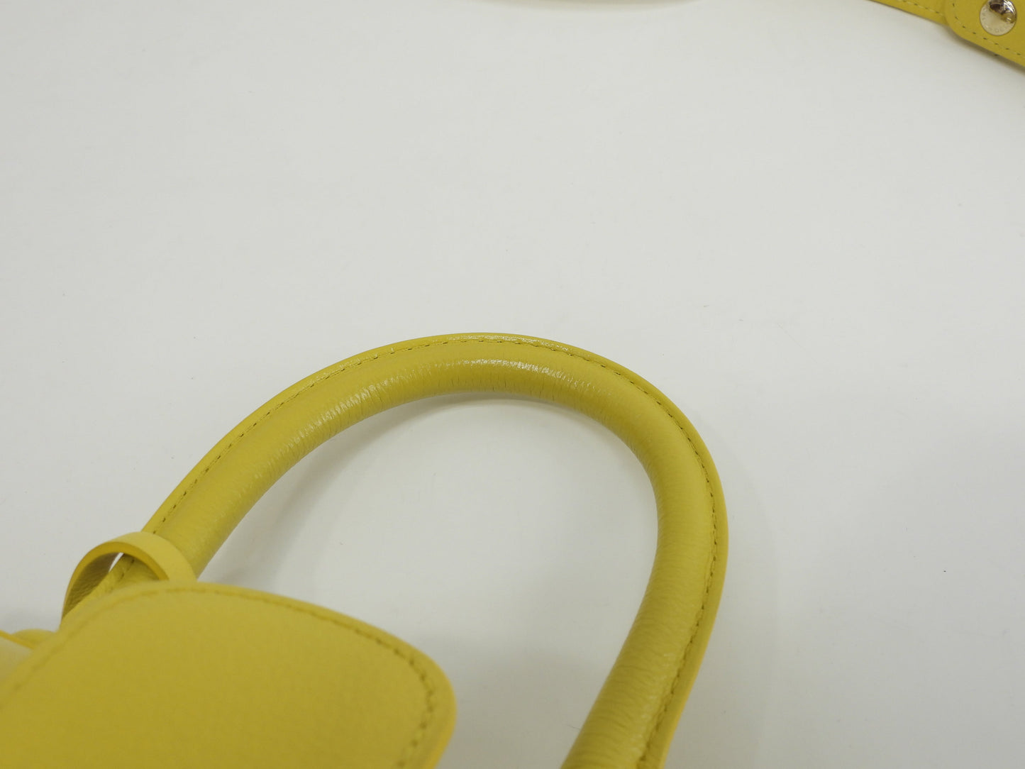 Delvaux Brillant Mini, pelle stampata, giallo, borsa a mano, pochette, borsa a tracolla@A04H