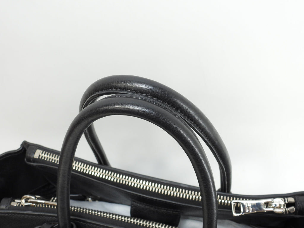 Borsa a mano Prada in pelle nera, con tracolla, tote bag, borsa a tracolla @1657/R