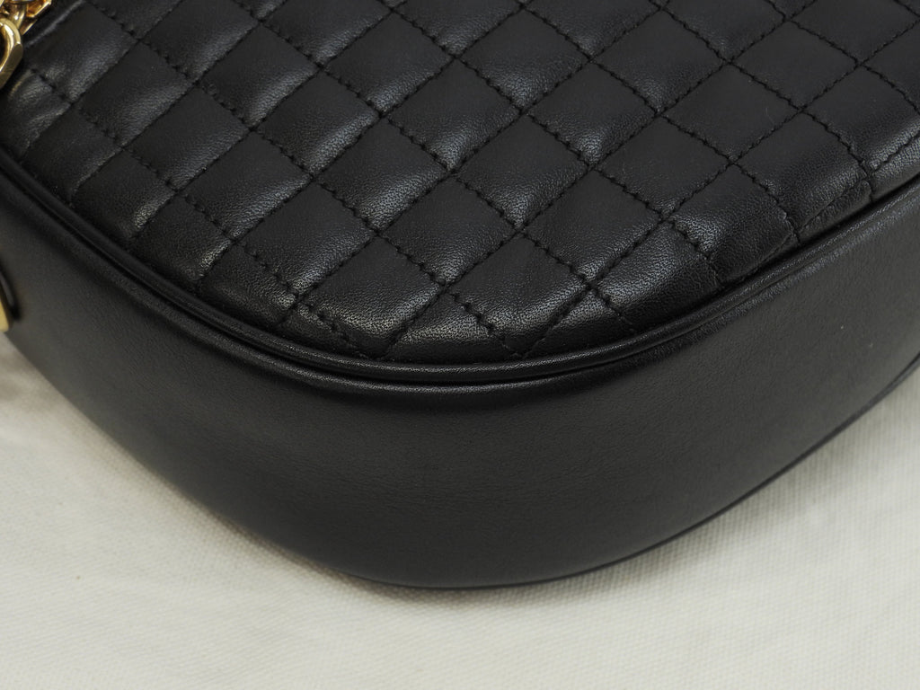 Celine Pochette C Charm in pelle trapuntata nera, borsa a tracolla, come nuova @S-AN-4188
