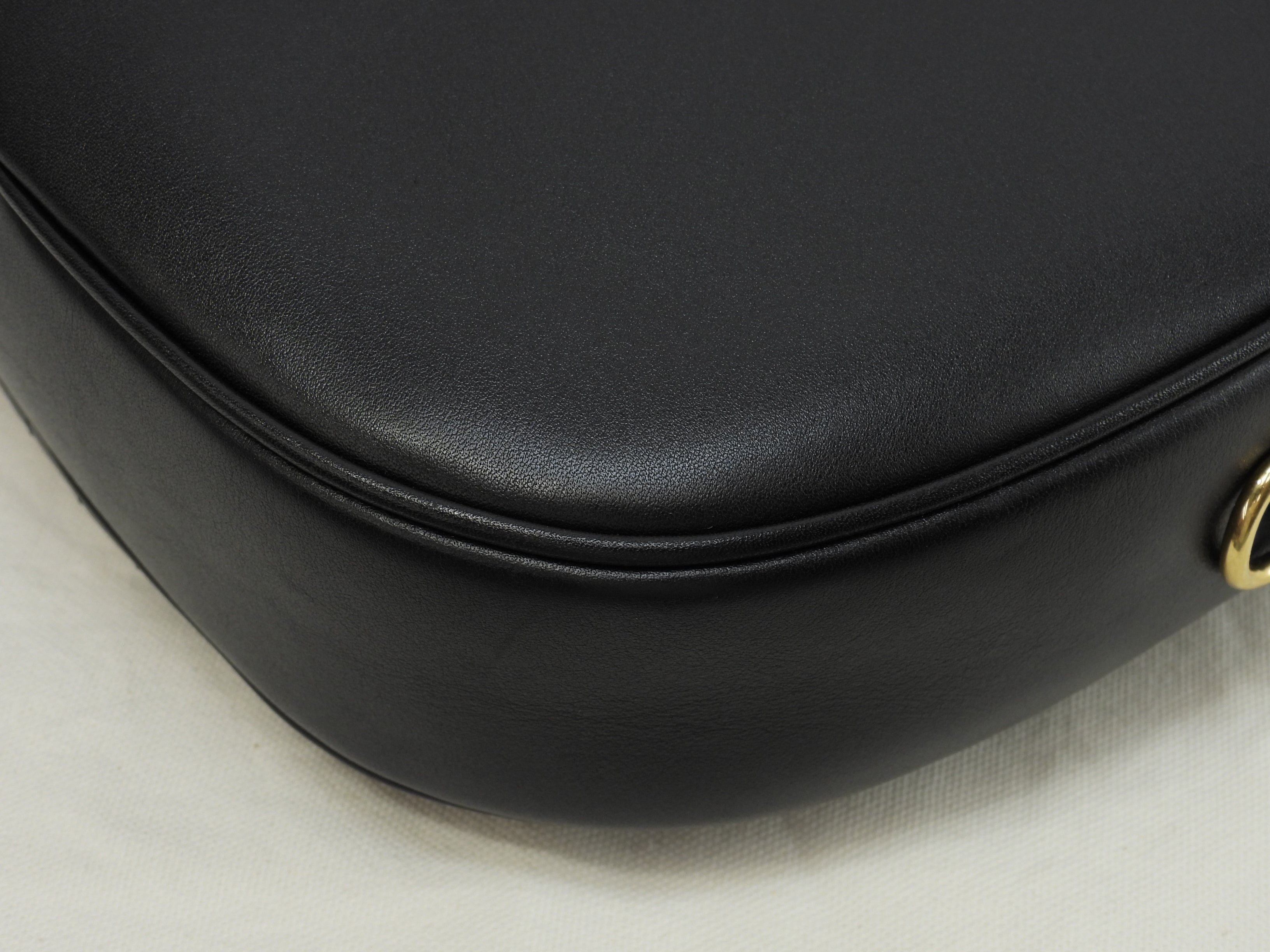Celine Pochette C Charm in pelle trapuntata nera, borsa a tracolla, come nuova @S-AN-4188
