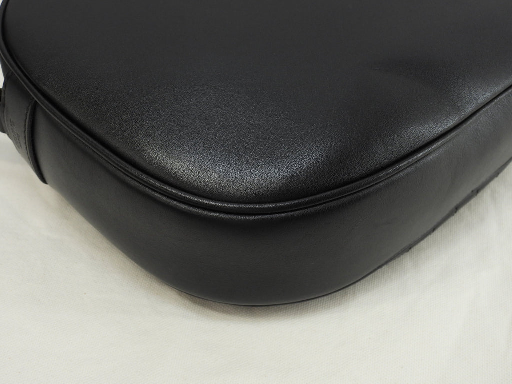 Celine Pochette C Charm in pelle trapuntata nera, borsa a tracolla, come nuova @S-AN-4188