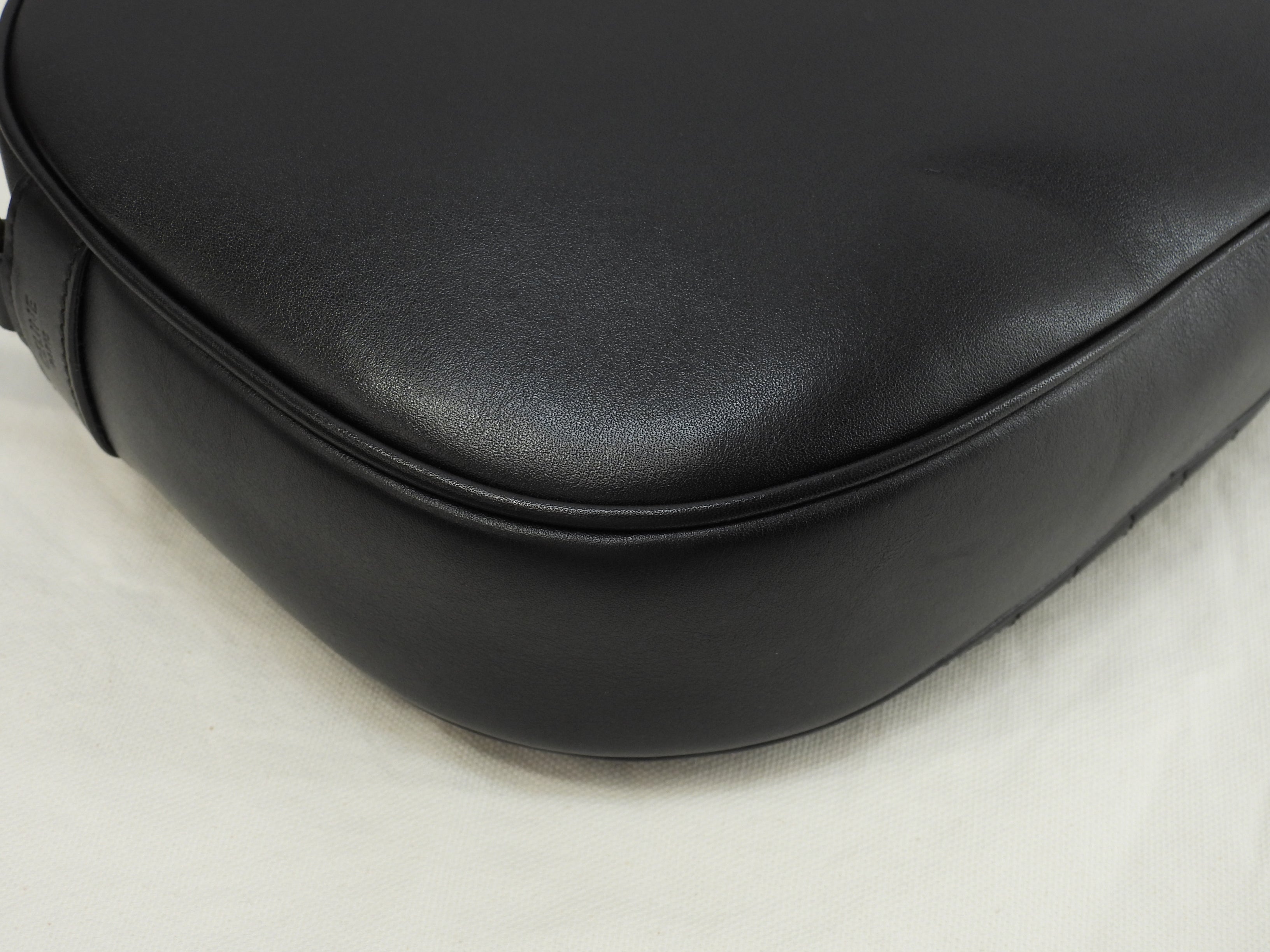 Celine Pochette C Charm in pelle trapuntata nera, borsa a tracolla, come nuova @S-AN-4188
