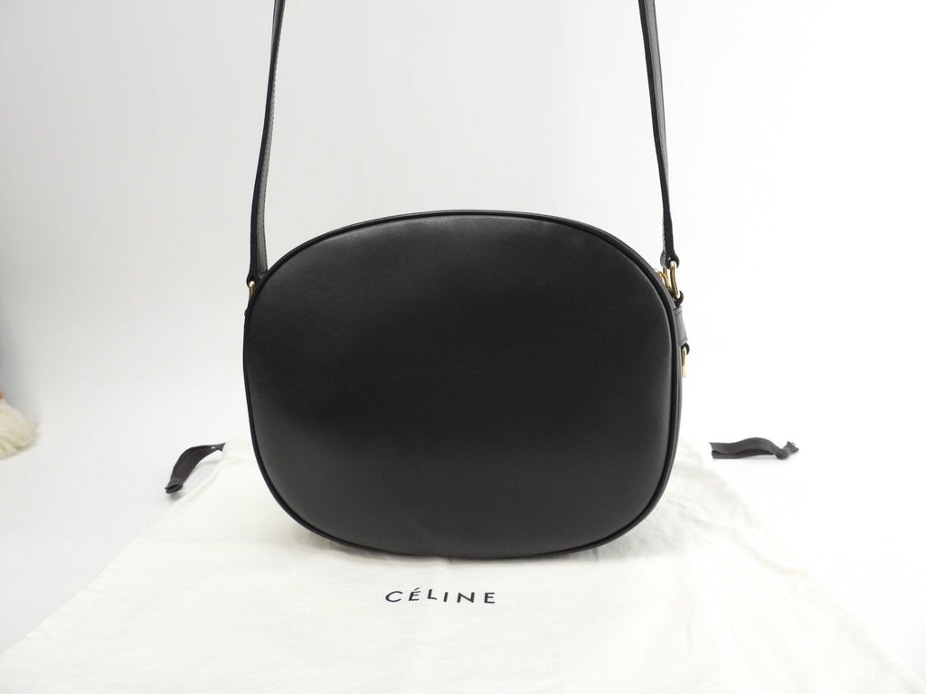 Celine Pochette C Charm in pelle trapuntata nera, borsa a tracolla, come nuova @S-AN-4188