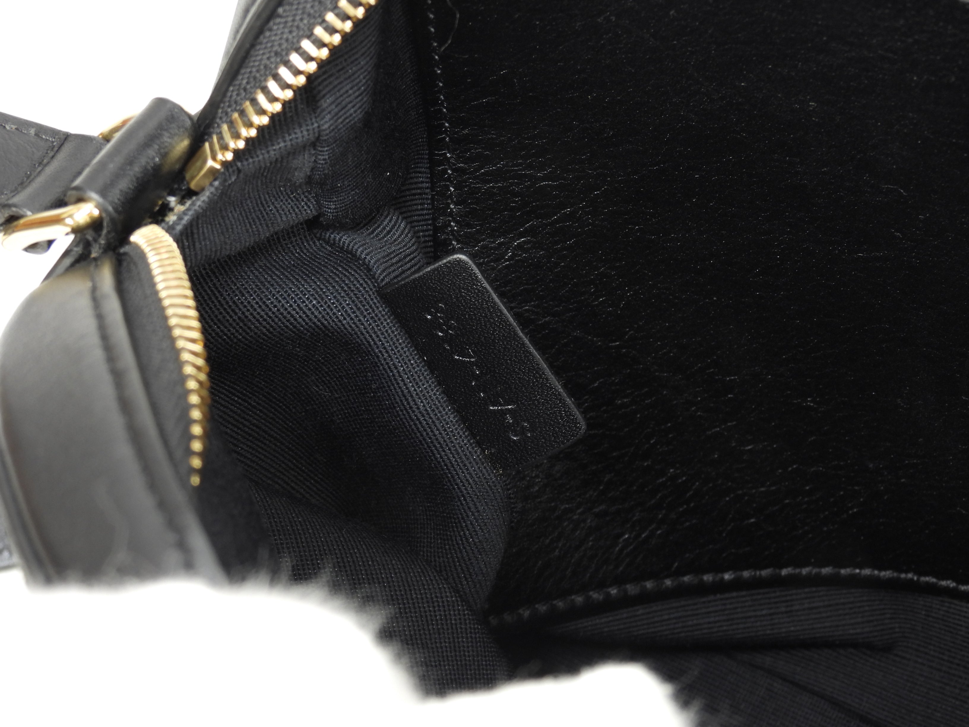 Celine Pochette C Charm in pelle trapuntata nera, borsa a tracolla, come nuova @S-AN-4188