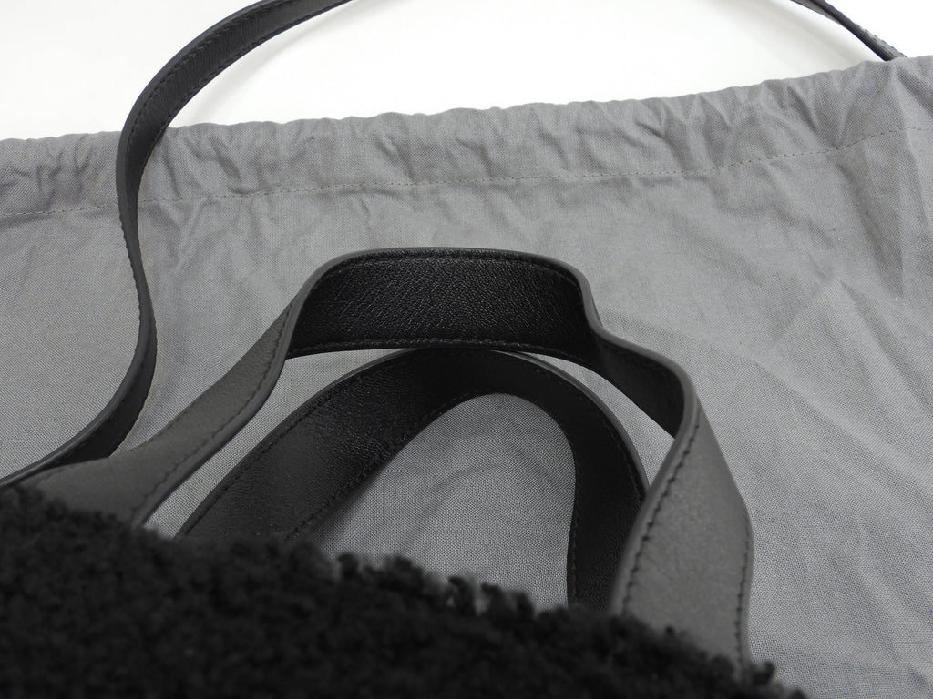 Borsa a mano Balenciaga Everyday tote in pelle di montone, bianca e nera, con tracolla, come nuova @ 30