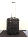 シャネル キャリーバッグ スポーツライン 黒 旅行用トロリーバッグ 美品@10831371