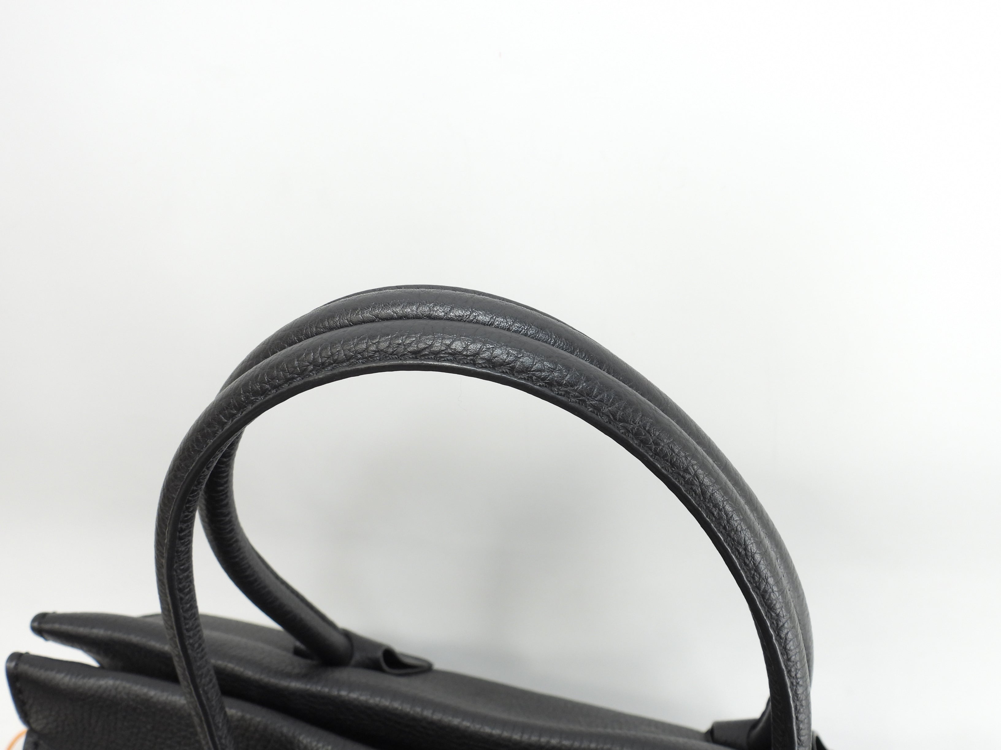 Tods borsa tote media in pelle stampata nera, borsa a tracolla e a mano, come nuova@ 96