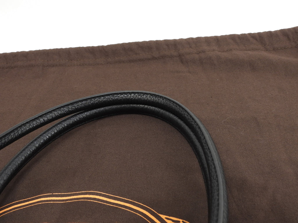 Tods borsa tote media in pelle stampata nera, borsa a tracolla e a mano, come nuova@ 96