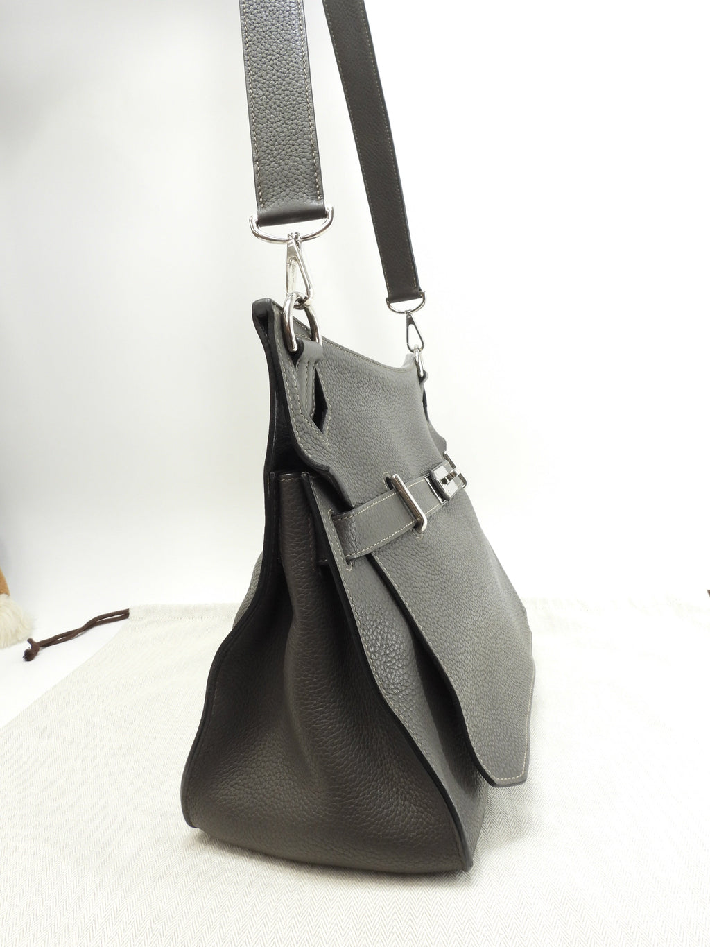 エルメス ジプシエール34 トゴレザー エタン 斜め掛けショルダーバッグ 美品@□M