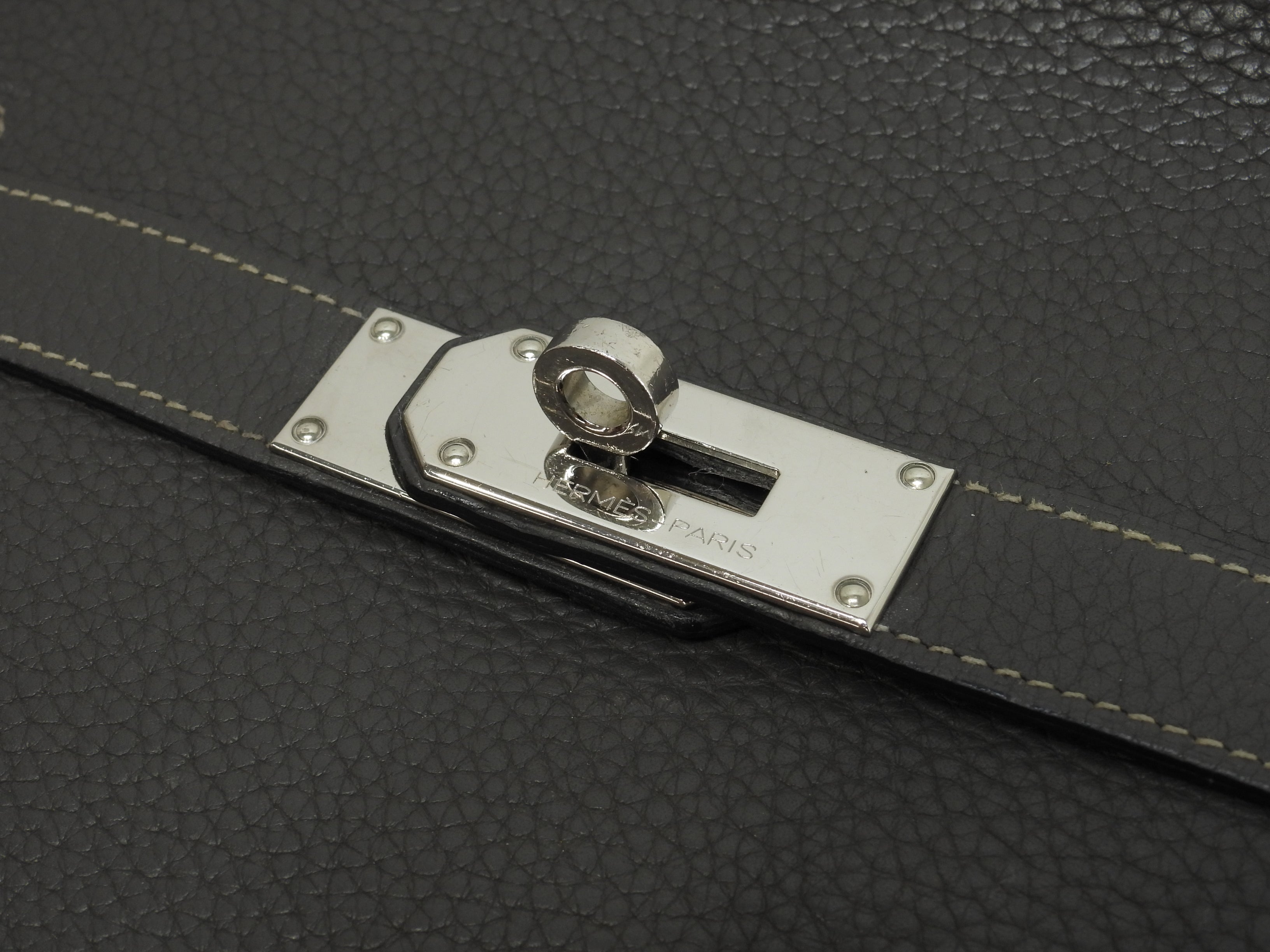 エルメス ジプシエール34 トゴレザー エタン 斜め掛けショルダーバッグ 美品@□M