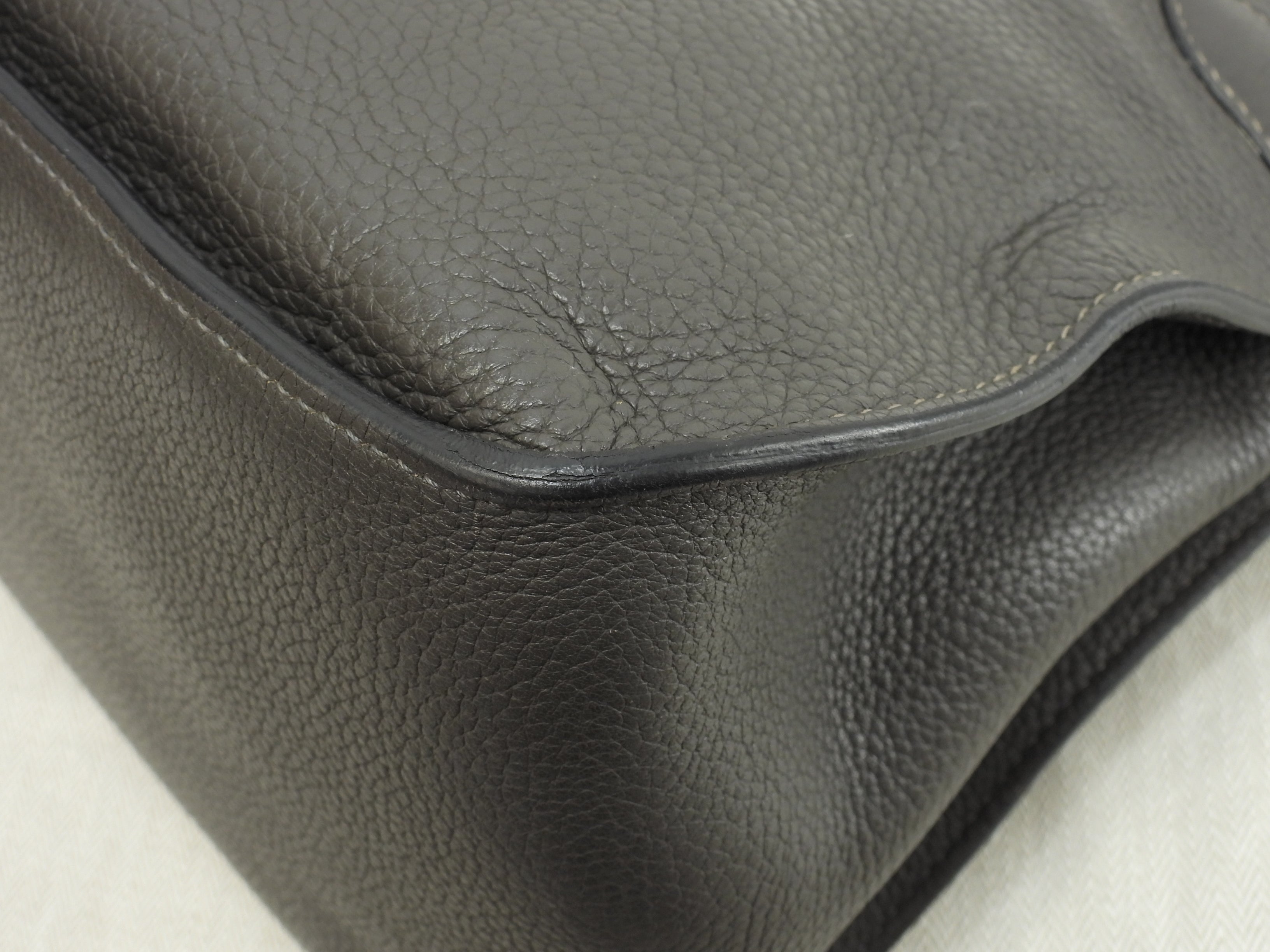 エルメス ジプシエール34 トゴレザー エタン 斜め掛けショルダーバッグ 美品@□M