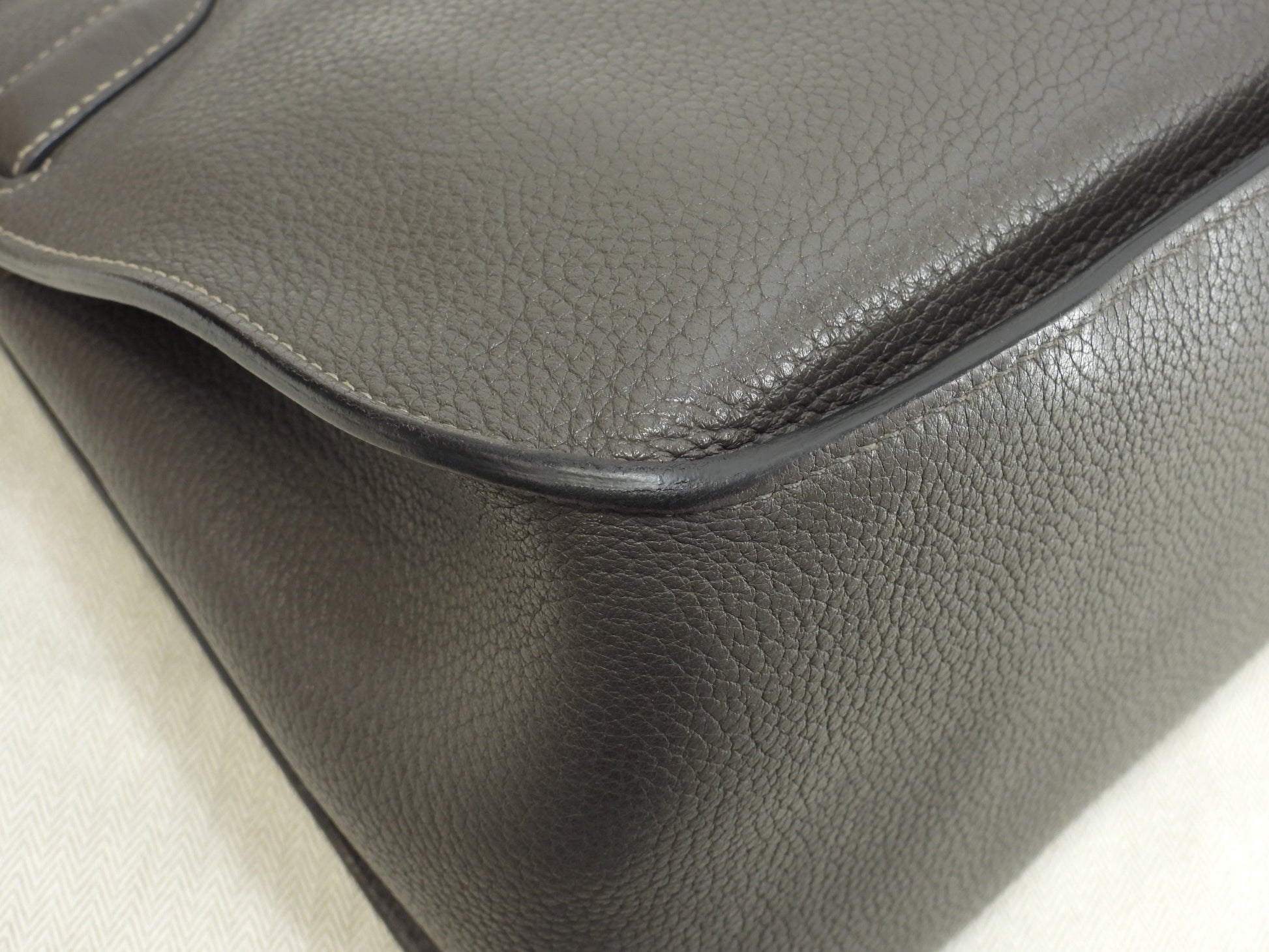 エルメス ジプシエール34 トゴレザー エタン 斜め掛けショルダーバッグ 美品@□M