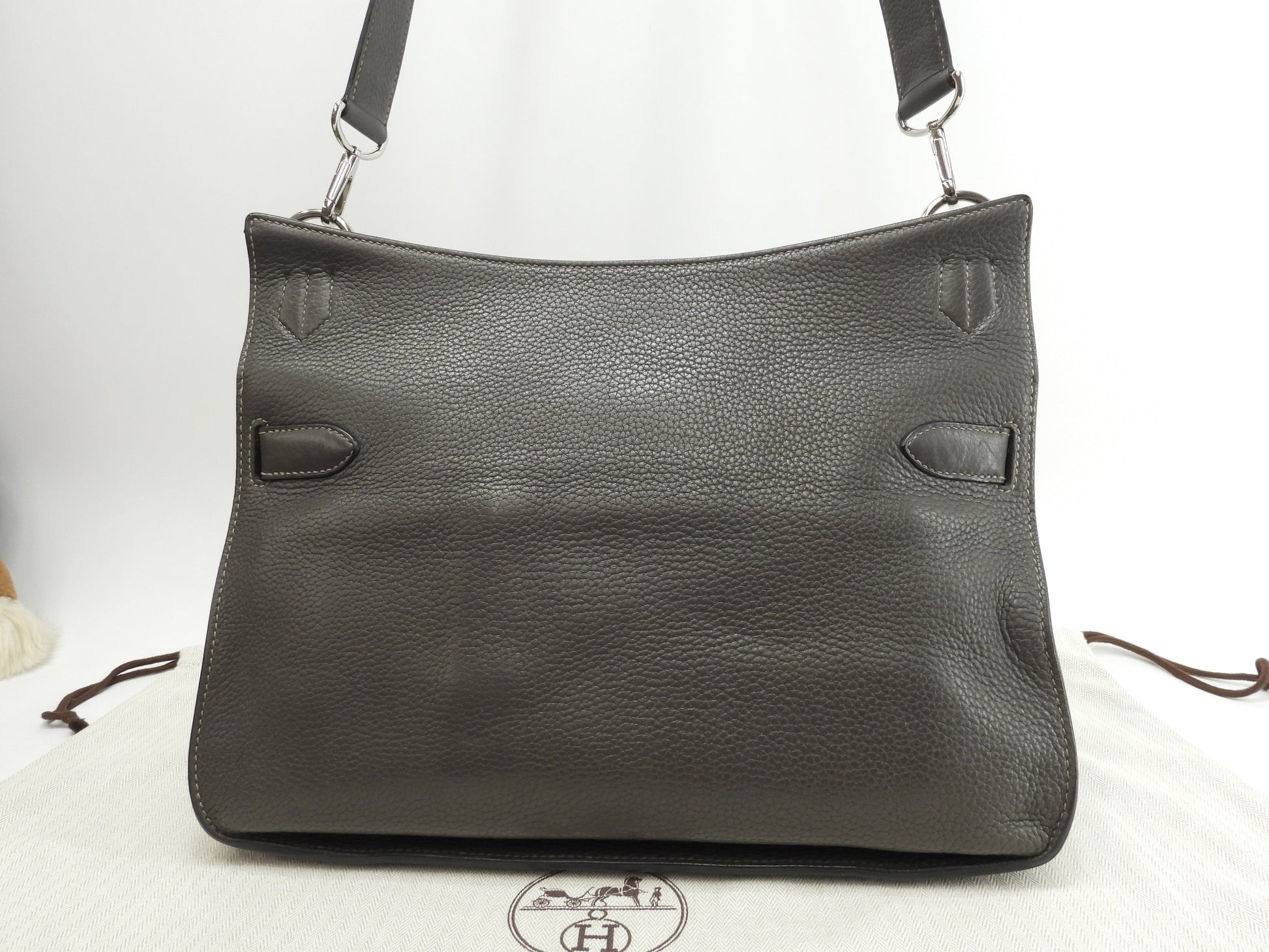 エルメス ジプシエール34 トゴレザー エタン 斜め掛けショルダーバッグ 美品@□M