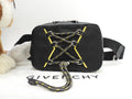 GIVENCHY marsupio in nylon/pelle nero e giallo, borsa a tracolla, cintura, borsa in vita, come nuova @MPC0219