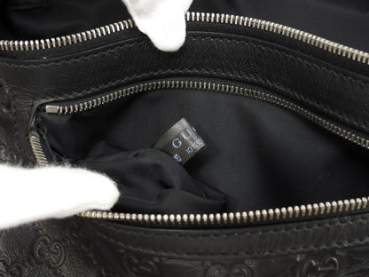 Gucci marsupio grande GG in pelle Guccissima nera, borsa a tracolla/marsupio, condizioni eccellenti @ 21