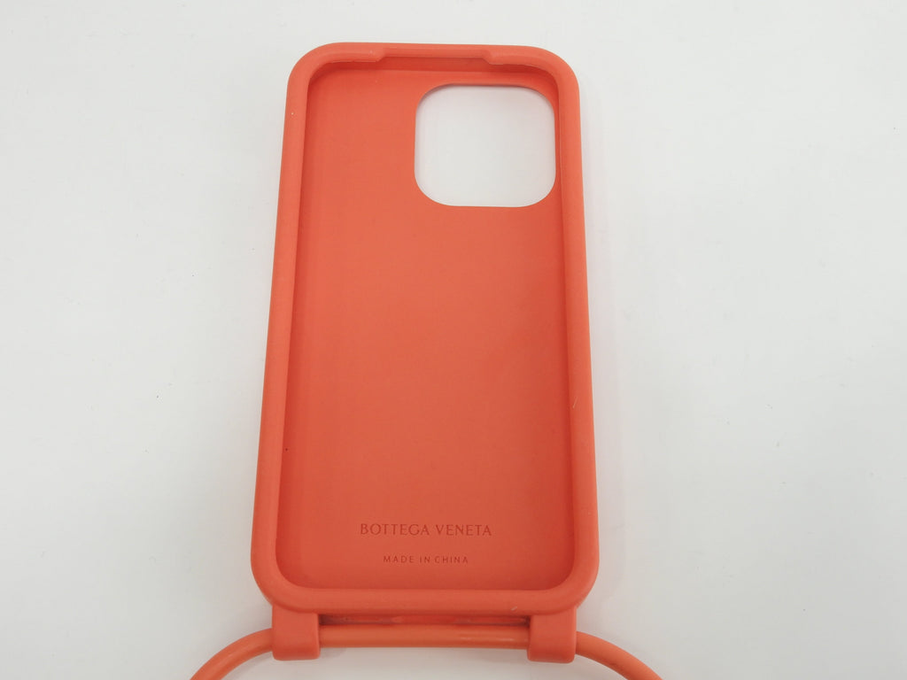 ボッテガヴェネタ s付iphone14Proケース 中イントレチャート シリコン橙 カバー@ 20
