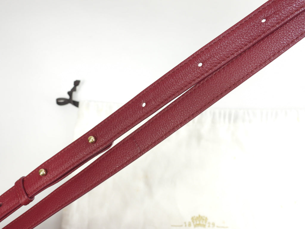Borsa a mano Delvaux Brillant Mini in pelle stampata rossa, pochette, borsa a tracolla@IO3H