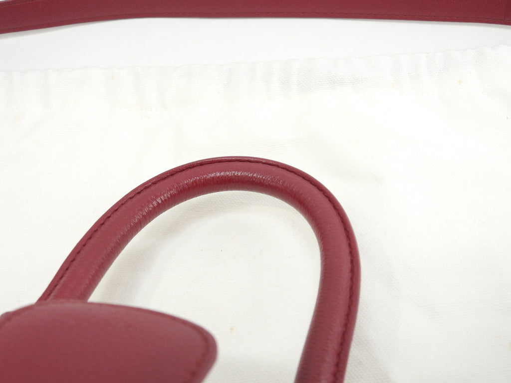 Borsa a mano Delvaux Brillant Mini in pelle stampata rossa, pochette, borsa a tracolla@IO3H