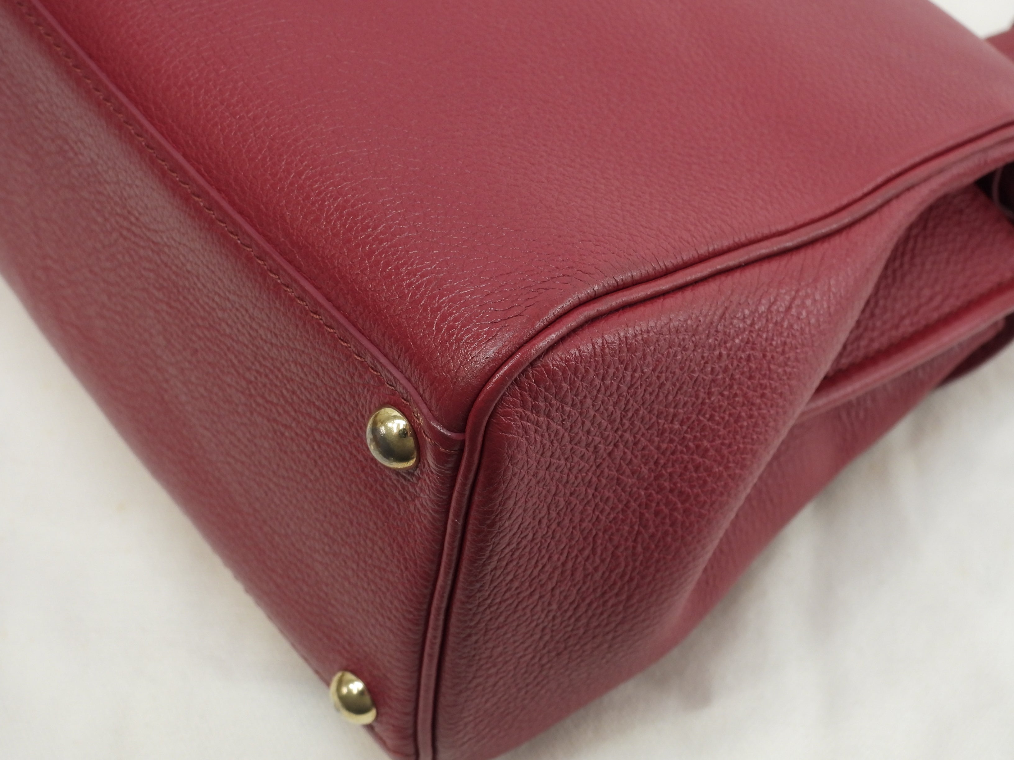 Borsa a mano Delvaux Brillant Mini in pelle stampata rossa, pochette, borsa a tracolla@IO3H