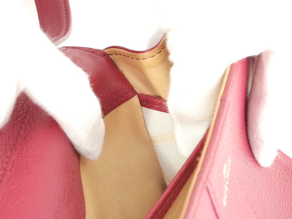 Borsa a mano Delvaux Brillant Mini in pelle stampata rossa, pochette, borsa a tracolla@IO3H