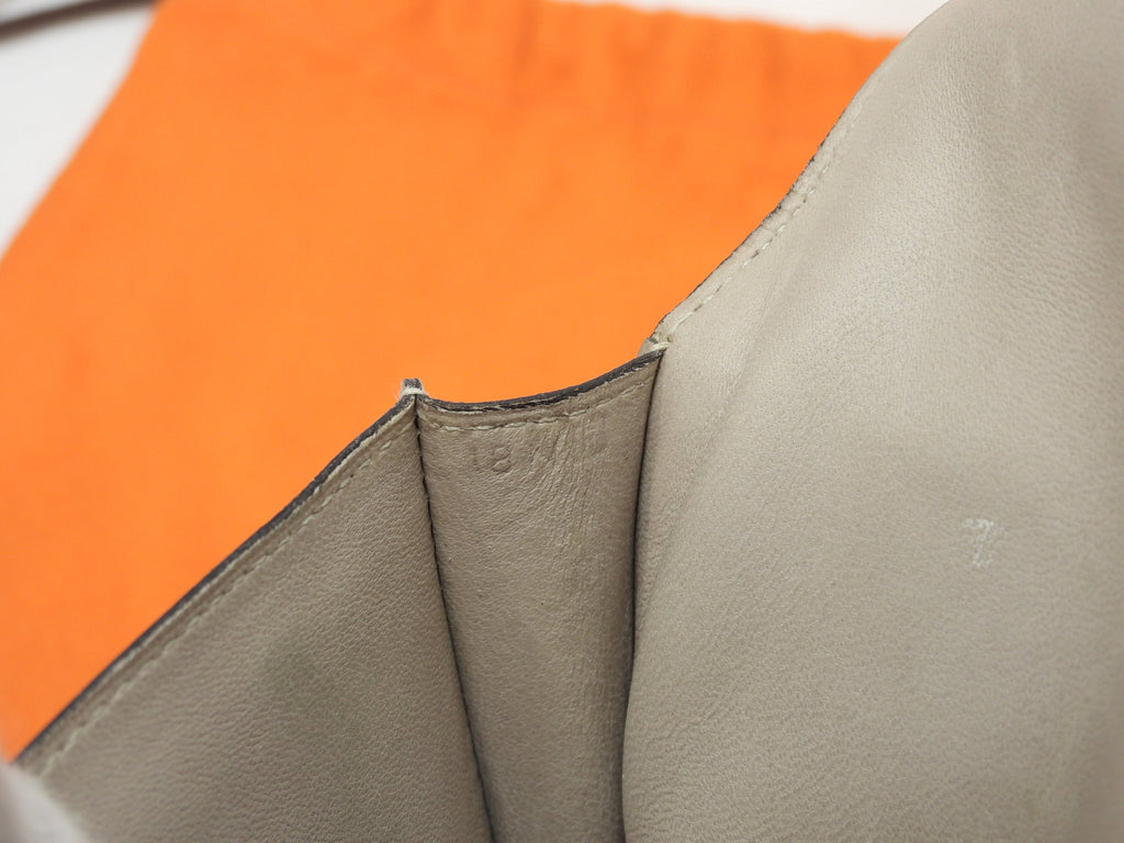 Hermès Dogon marsupio in pelle Taurillon Clémence color Tortora con cintura@□F