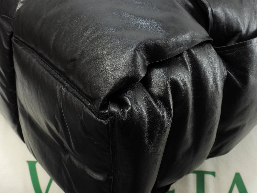 Borsa tote da uomo Bottega Veneta grande Arco in pelle di agnello nera tracolla, ottime condizioni @IC 2