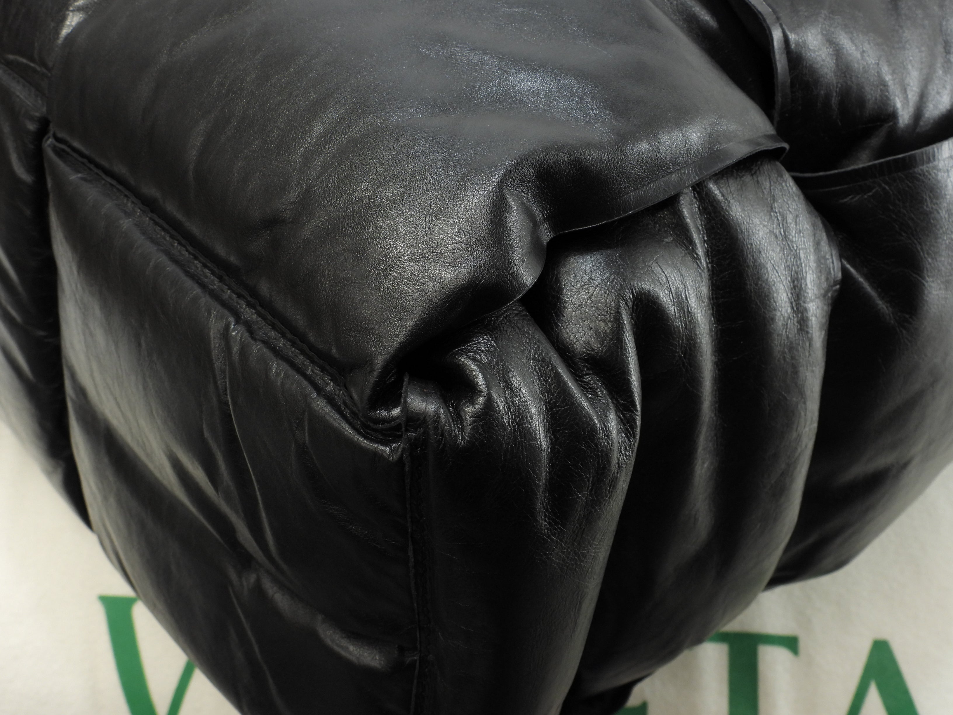 Borsa tote da uomo Bottega Veneta grande Arco in pelle di agnello nera tracolla, ottime condizioni @IC 2