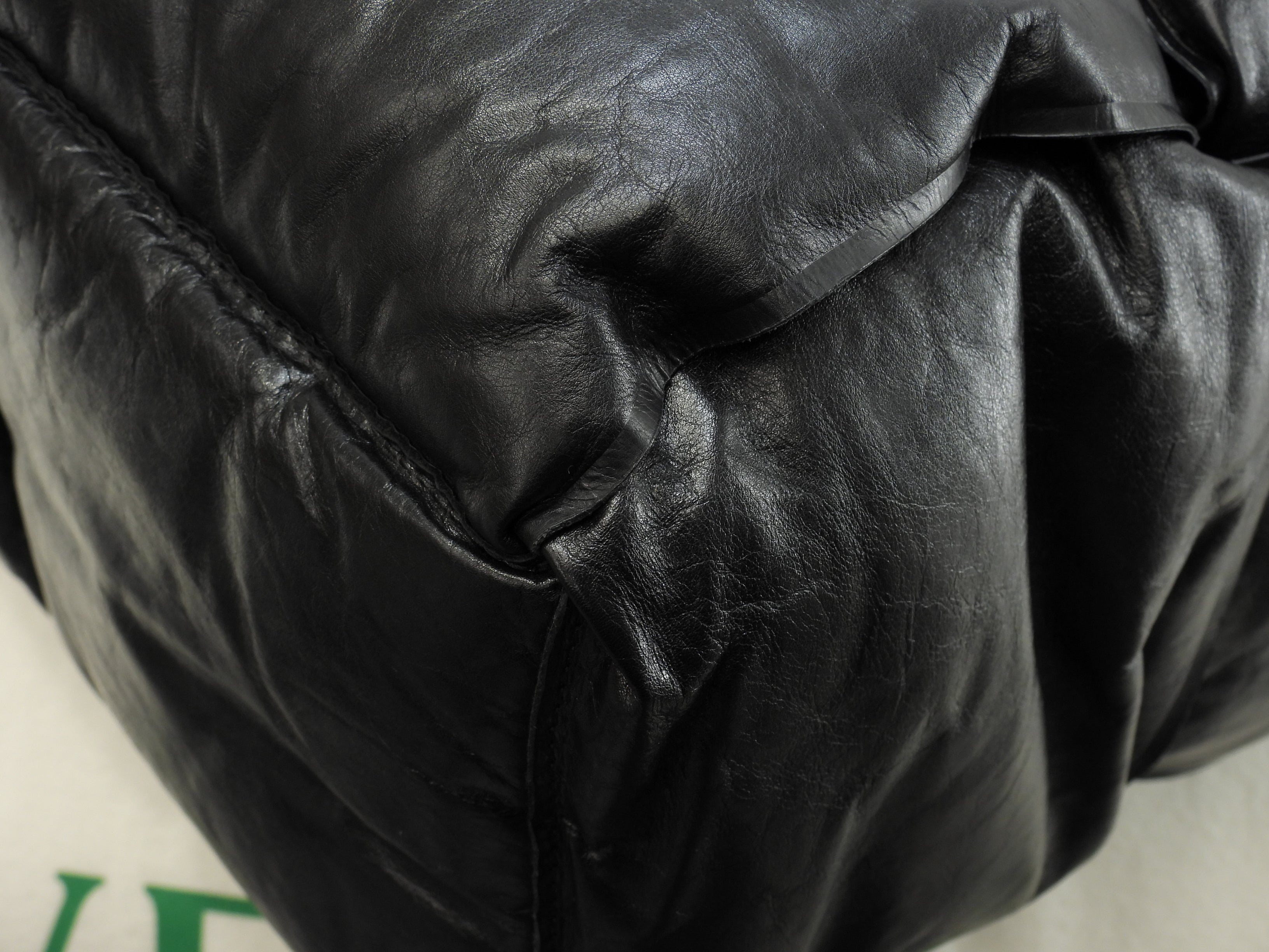 Borsa tote da uomo Bottega Veneta grande Arco in pelle di agnello nera tracolla, ottime condizioni @IC 2
