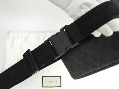 Gucci marsupio Old GG Supreme nero, borsa a tracolla, bum bag, ottime condizioni @ 4