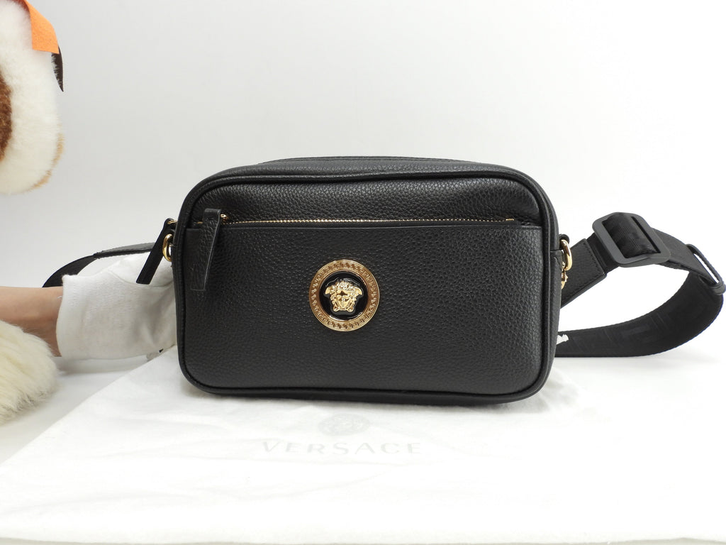 Versace Marsupio Medusa in pelle nera Belt Bag Pochette condizioni perfette @ 13