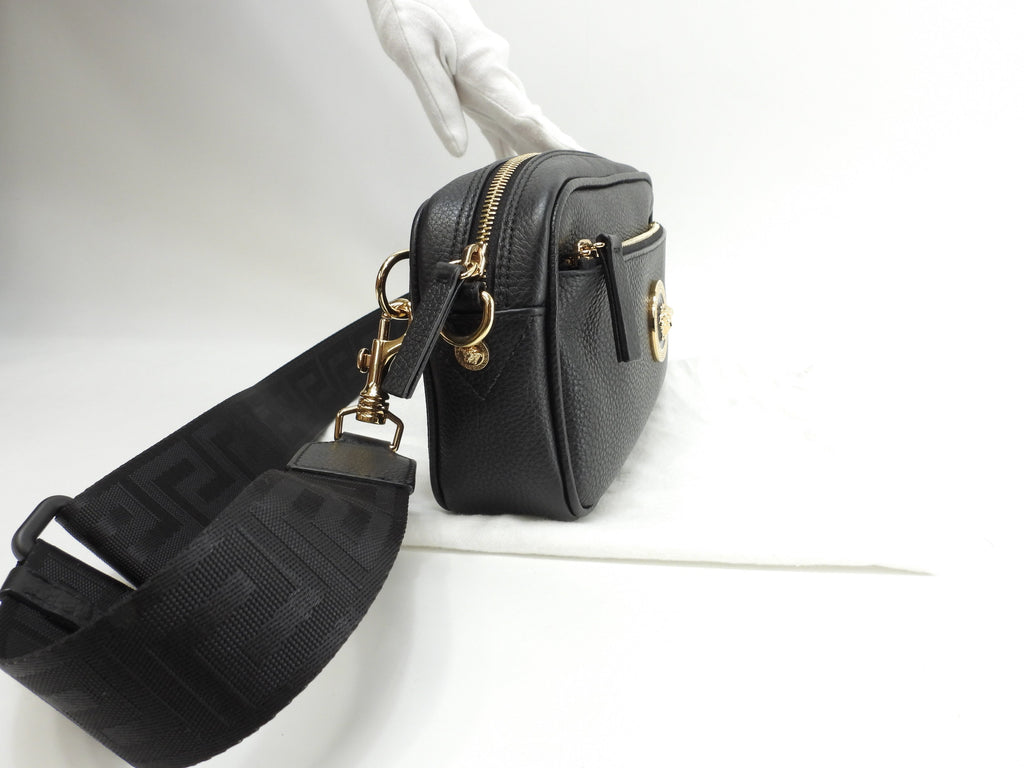 Versace Marsupio Medusa in pelle nera Belt Bag Pochette condizioni perfette @ 13