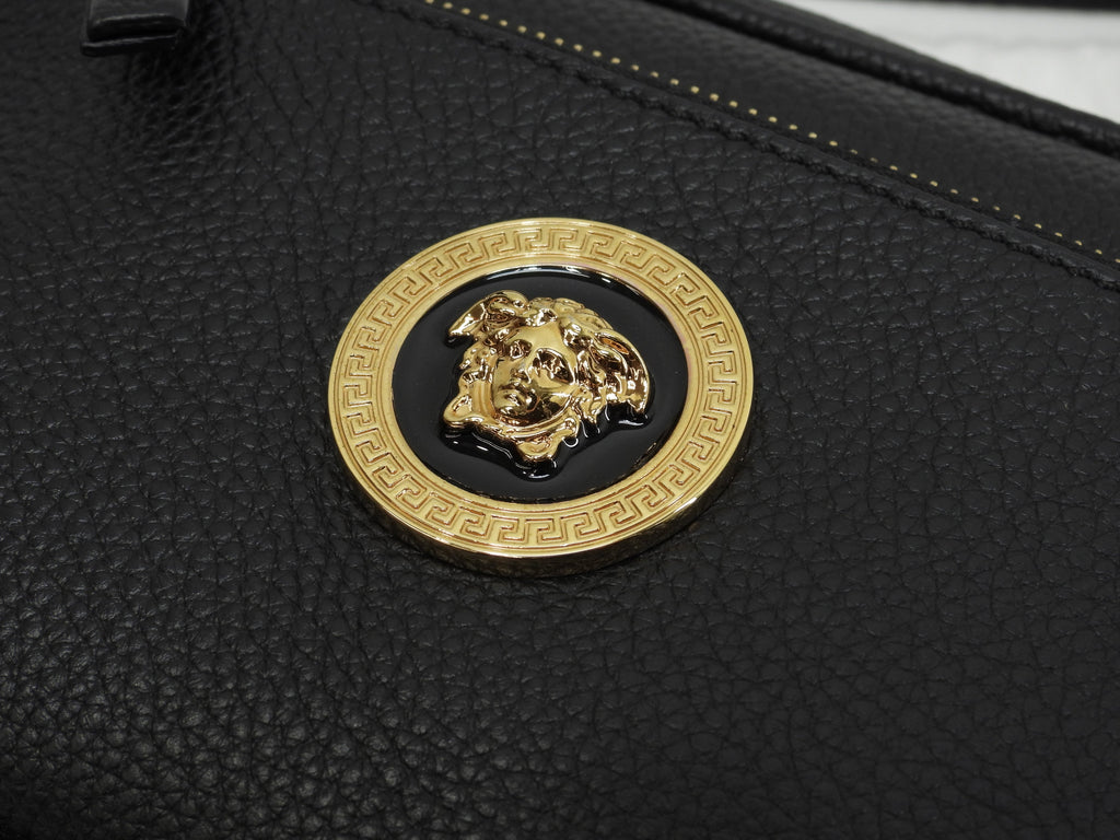 Versace Marsupio Medusa in pelle nera Belt Bag Pochette condizioni perfette @ 13