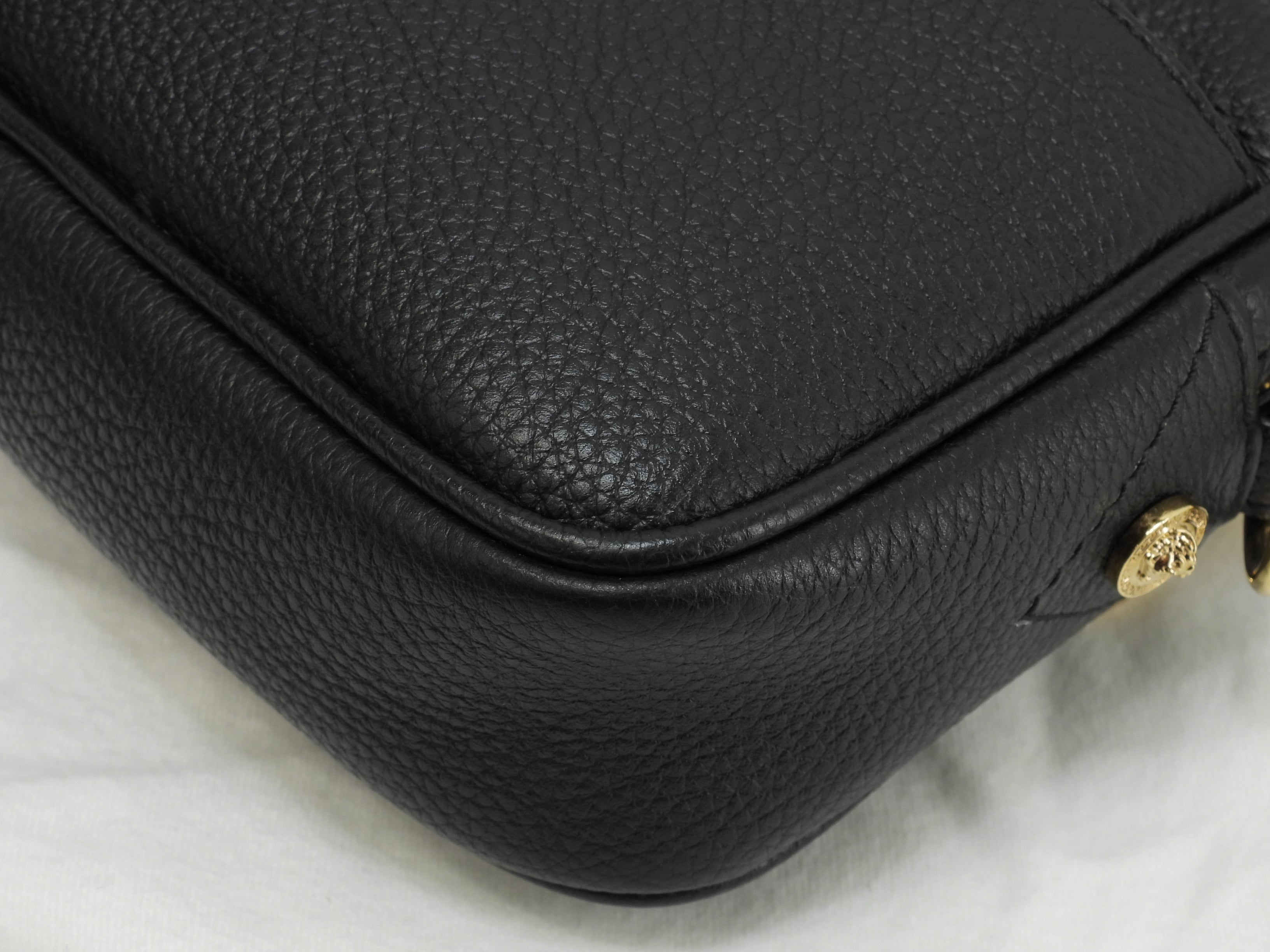 Versace Marsupio Medusa in pelle nera Belt Bag Pochette condizioni perfette @ 13