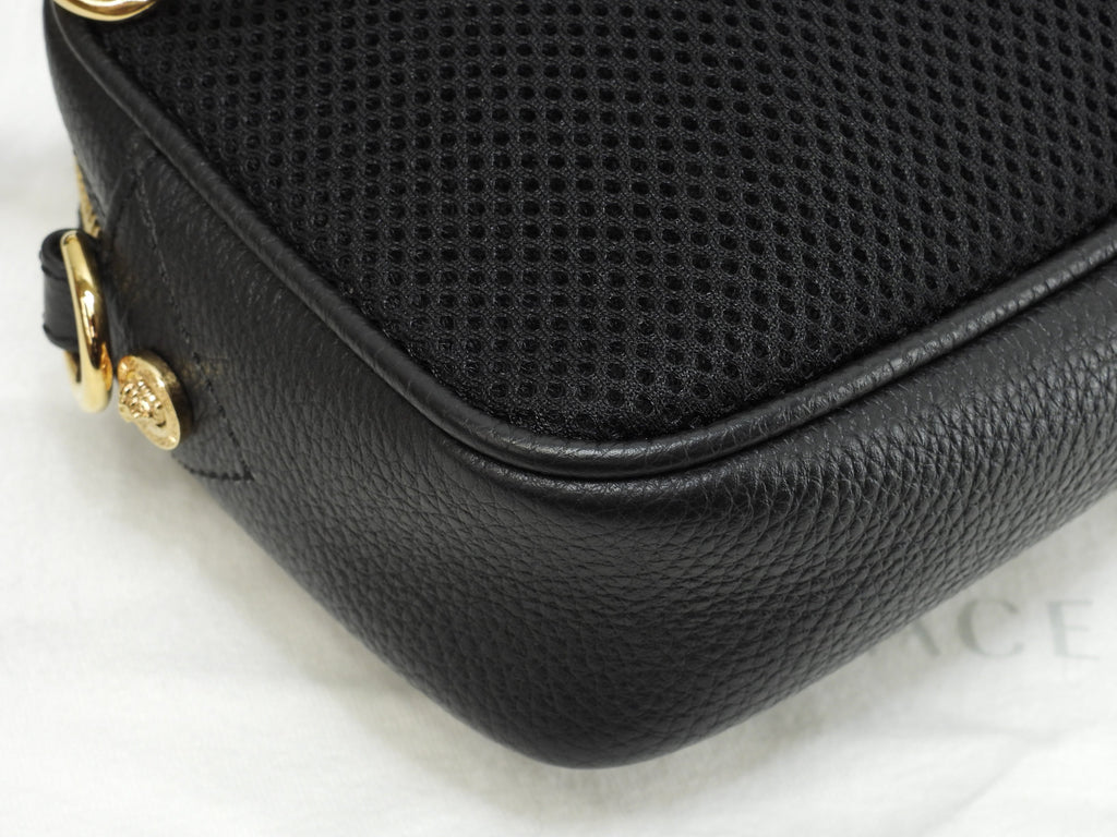 Versace Marsupio Medusa in pelle nera Belt Bag Pochette condizioni perfette @ 13