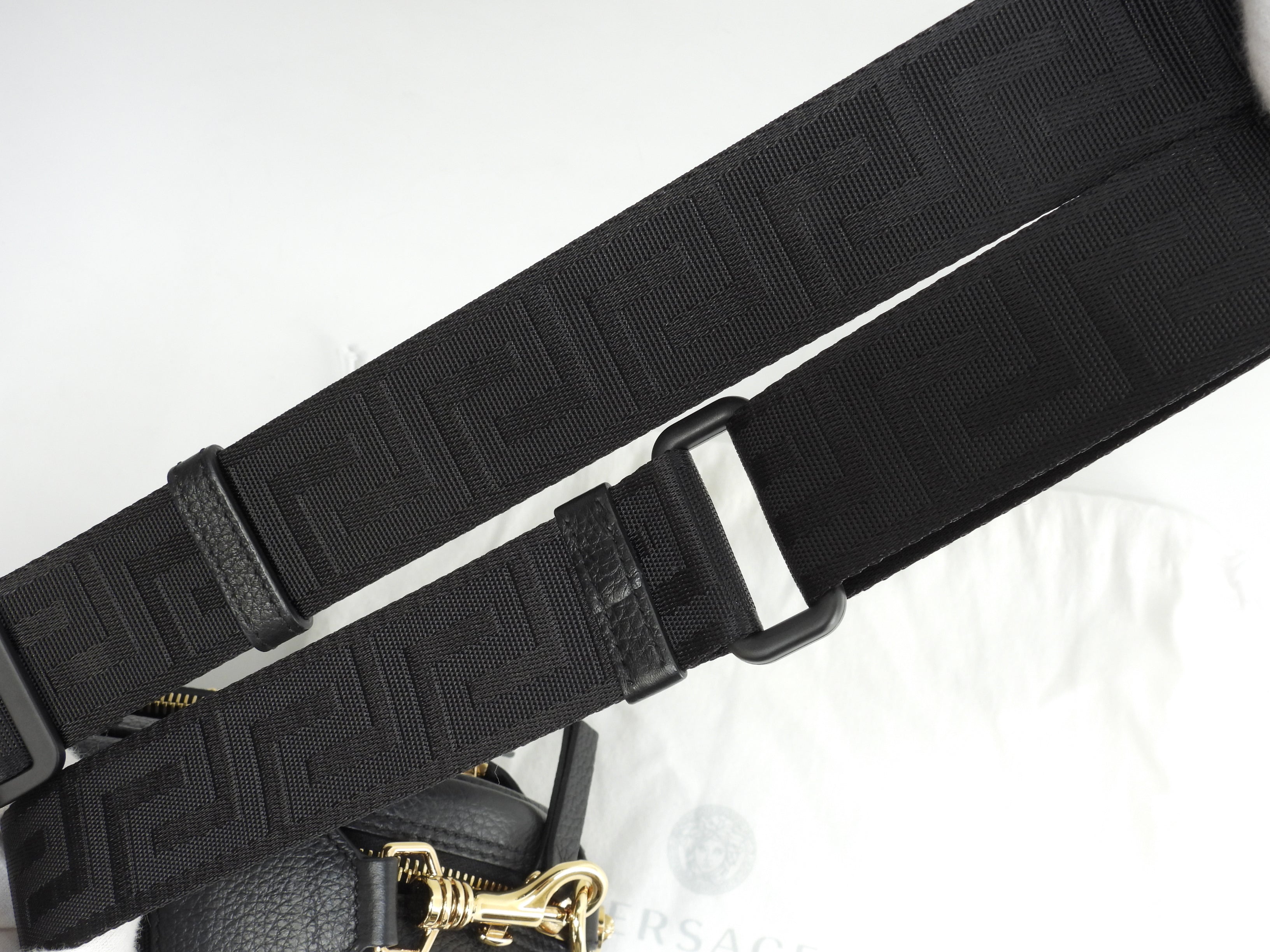 Versace Marsupio Medusa in pelle nera Belt Bag Pochette condizioni perfette @ 13