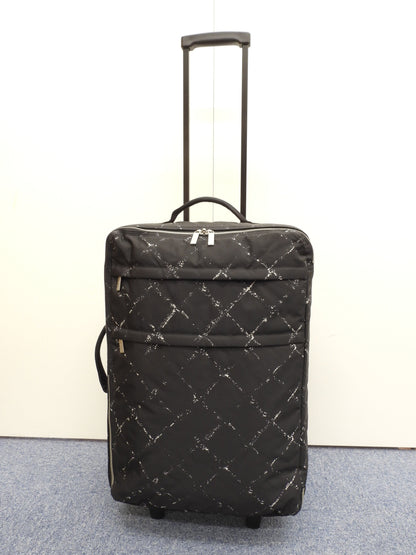 Chanel Carry-on da viaggio Travel Line vecchia, bianco e nero, trolley due ruote, ottime condizioni @5936719
